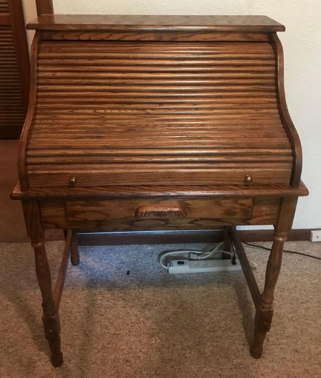 Roll top Oak Desk