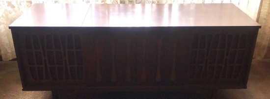 Vintage Morse Stereo Console Cabinet with Record Player