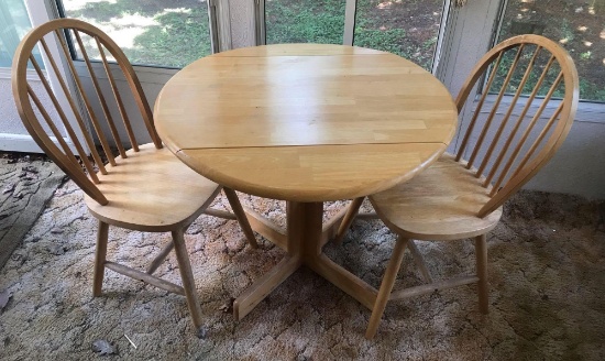 Oak Table with 2 Chairs