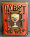 Vintage Pabst blue ribbon ?on tap? advertising Beer sign
