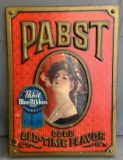 Vintage pabst blue ribbon advertising beer sign