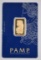 PAMP Suisse 10 Grams .9999 Fine Gold.