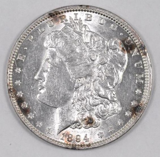 1894 O Morgan Silver Dollar.