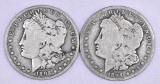 Group of (2) Morgan Silver Dollars.