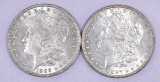 Group of (2) Morgan Silver Dollars.