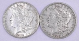 Group of (2) Morgan Silver Dollars.
