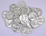 Group of (40) Washington Silver Quarters.
