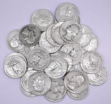 Group of (40) Washington Silver Quarters.