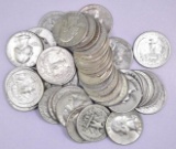 Group of (40) Washington Silver Quarters.