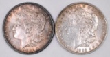 Group of (2) Morgan Silver Dollars.
