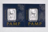 Group of (2) PAMP Suisse 1 Gram .9995 Fine Platinum.