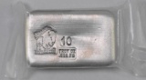 Bison Bullions 10oz. .999 Fine Silver Ingot / Bar.