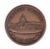 1863 Civil War Token.