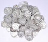 Group of (100) Mercury Silver Dimes.