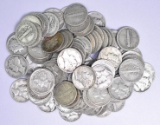Group of (100) Mercury Silver Dimes.