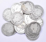 Group of (20) Barber Silver Quarters.