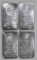 Group of (4) Engelhard 1oz. .999 Fine Silver Ingots / Bars.