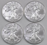 Group of (4) 2019 American Silver Eagle 1oz.