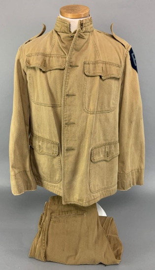WW1 US Cotton Tunic and Trousers