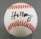 Signed Hillary Clinton baseball