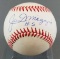 Signed Joe DiMaggio #5 baseball