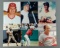 Group of 6 baseball legends photographs