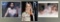 Group of 3 signed celebrity photographs