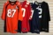 Group of 4 NFL jerseys