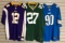 Group of 3 NFL jerseys