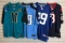 Group of 4 NFL jerseys