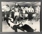 Signed Muhammad Ali vs The Beatles Black and White Photo with COA