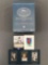 Group of 5 2007 Topps Sterling MLB trading cards with original packaging