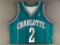 Larry Johnson Charlotte Hornets No. 2 jersey with signature