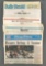 Group of 5 newspapers/sports sections featuring Chicago Bears, Bulls, and more