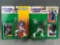 Group of 2 Starting Lineup collectible NFL figurines in original packaging