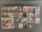 Group of 30+ plastic card cases containing NFL trading cards