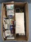 Box of miscellaneous sports collectibles