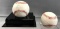 Group of 2 Signed Ryan Zimmerman and Adam Dunn Baseballs
