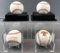 Group of 4 Signed Baseballs