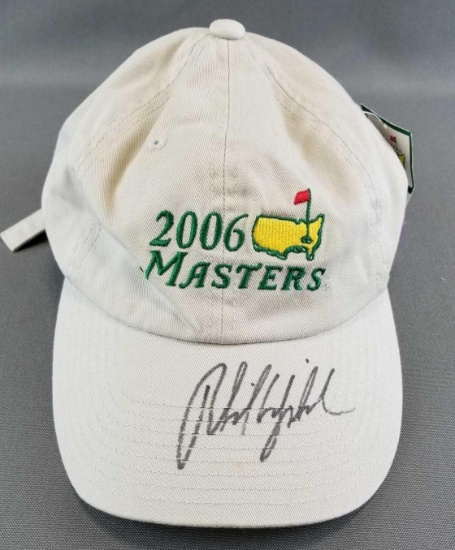 Signed Phil Mickelson 2006 Masters golf cap