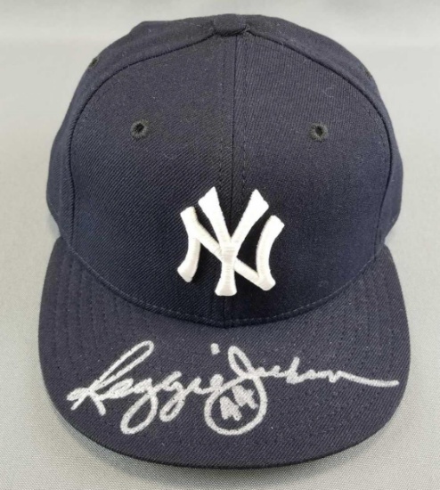 Signed Reggie Jackson New York Yankees cap