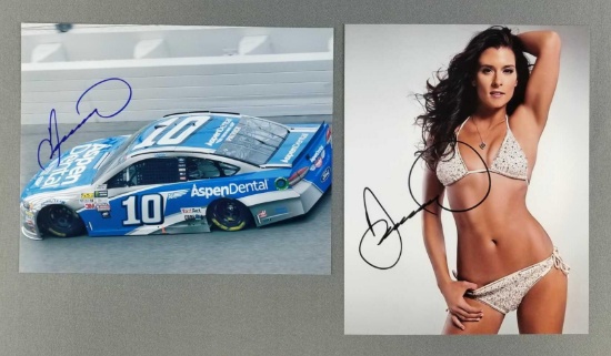 2 Danica Patrick signed photographs