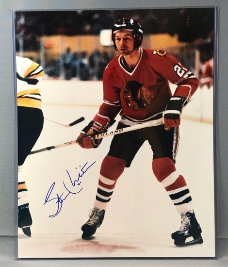 Signed Stan Mikita Chicago Blackhawks Photo with COA