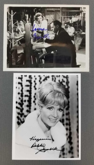 Lauren Bacall and Debbie Reynolds signed photographs