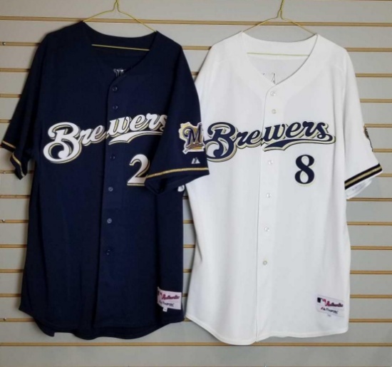 2 Milwaukee Brewers jerseys