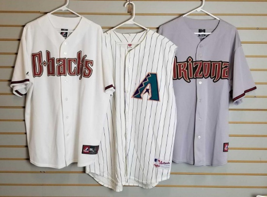 Group of 3 Arizona Diamondback jerseys