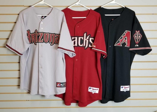 Group of 3 Arizona Diamondback jerseys