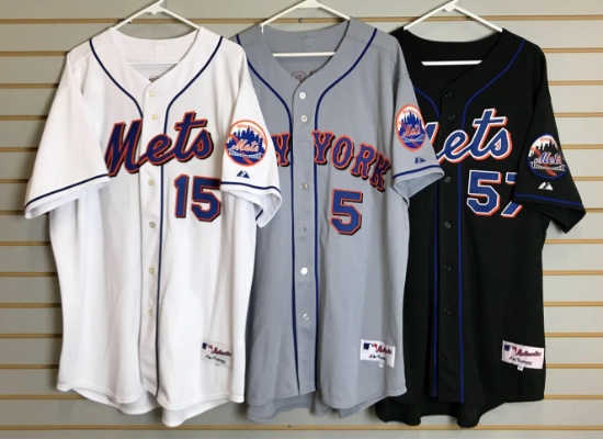 Group of 3 New York Mets jerseys