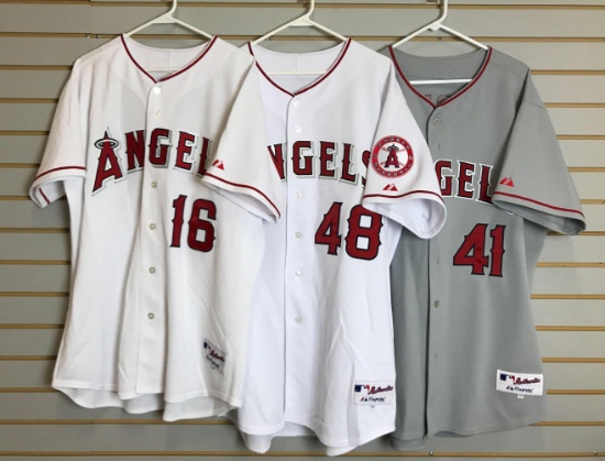 Group of 3 Los Angeles Angels jerseys