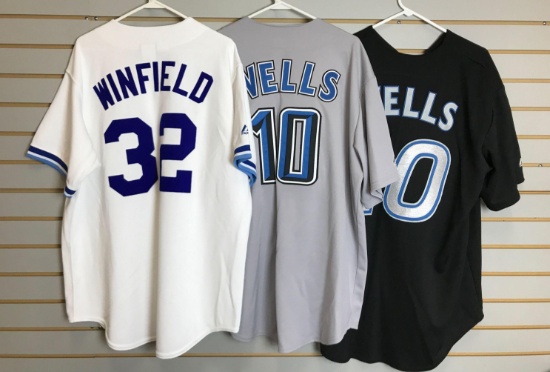 Group of 3 Toronto Blue Jays jerseys
